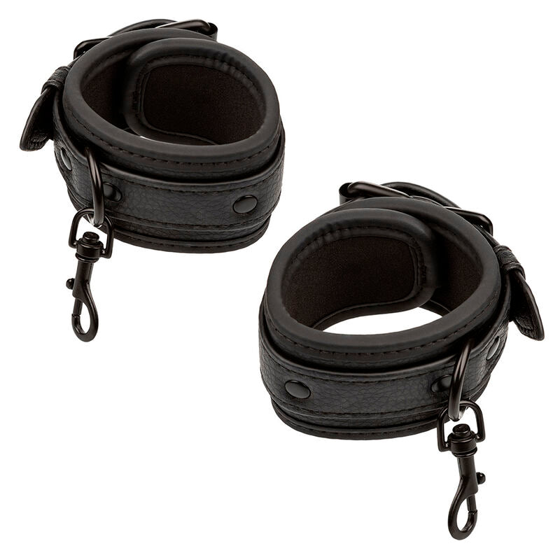 CALEXOTICS - NOCTURNAL CEINTURE DE LIT RÉGLABLE EN CUIR NOIR CALEXOTICS
