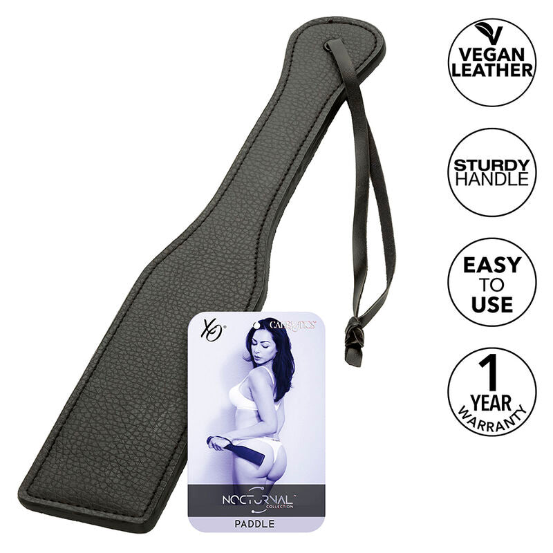 CALEXOTICS - NOCTURNAL PADDLE EN CUIR NOIR CALEXOTICS