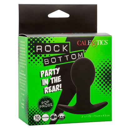CALEXOTICS - ROCK BOTTOM PLUG ANAL 10 VIBRATIONS SILICONE NOIR CALEXOTICS