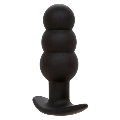 CALEXOTICS - ROCK BOTTOM PLUG ANAL PERLÉ 10 VIBRATIONS SILICONE NOIR CALEXOTICS