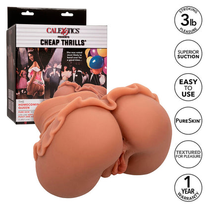 CALEXOTICS - LA REINE DU RETOUR À LA MAISON MASTURBATEUR DOUBLE RÉALISTE CARAMEL CALEXOTICS