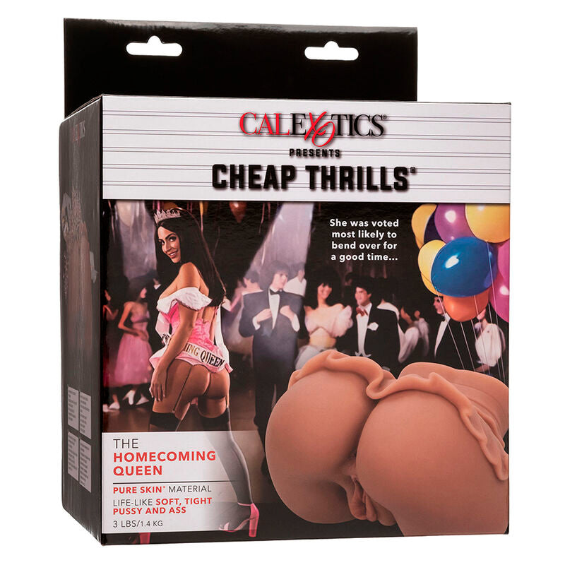 CALEXOTICS - LA REINE DU RETOUR À LA MAISON MASTURBATEUR DOUBLE RÉALISTE CARAMEL CALEXOTICS