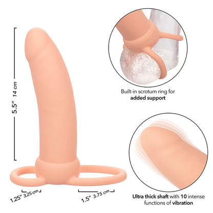 CALEXOTICS - MAXX THICK DOUBLE PÉNÉTRATEUR 10 VIBRATIONS CHAIR CALEXOTICS