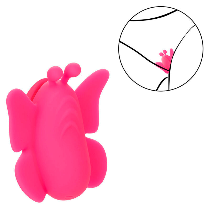 CALEXOTICS - NEON VIBES FLUTTER VIBE STIMULATEUR 10 VIBRATIONS ROSE CALEXOTICS