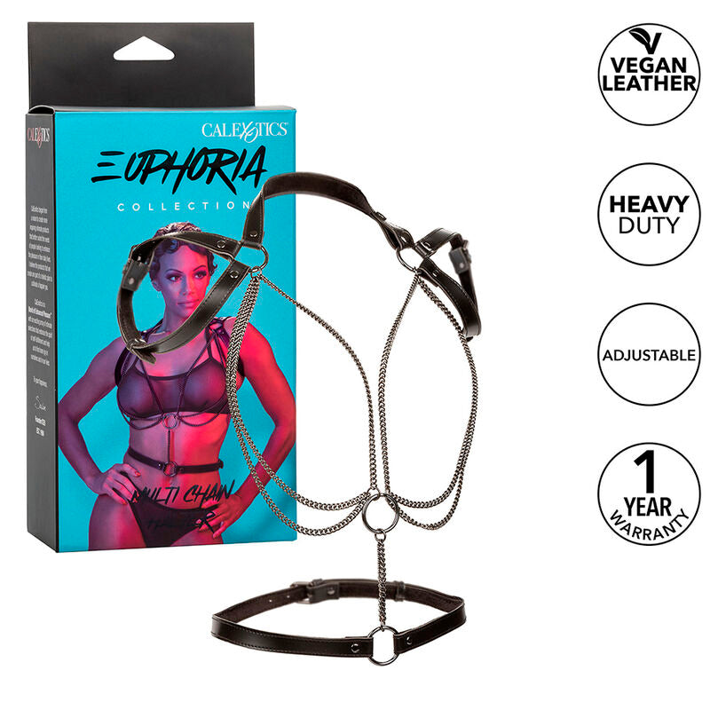 CALEXOTICS - EUPHORIA HARNAIS LICOL MULTICHAÎNES PREMIUM CALEXOTICS