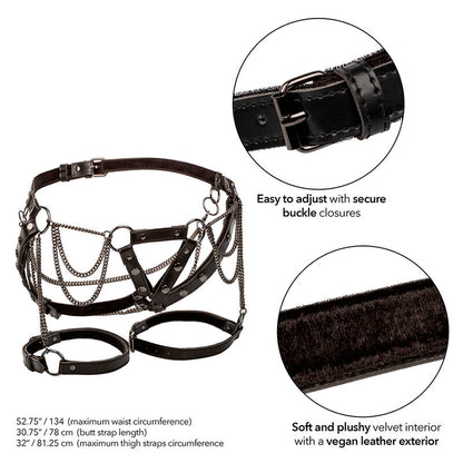 CALEXOTICS - EUPHORIA HARNAIS DE CUISSE MULTICHAÎNES PREMIUM GRANDE TAILLE CALEXOTICS