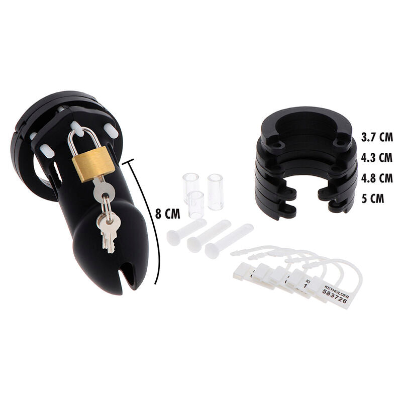 HIDDEN DESIRE - EXTREME CAGE DE CHASTETÉ SILICONE TAILLE L NOIR HIDDEN DESIRE
