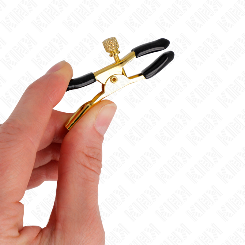 KINK - PINCES À TÉLÉPHONES OR 6 CM KINK NIPPLE GRIP