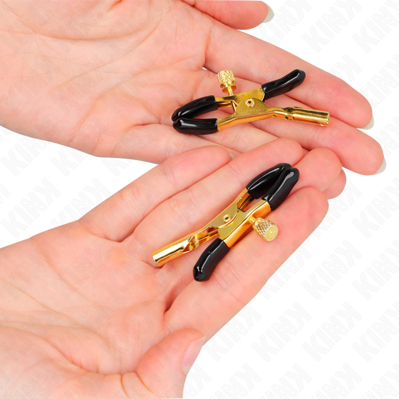 KINK - PINCES À TÉLÉPHONES OR 6 CM KINK NIPPLE GRIP