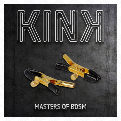 KINK - PINCES À TÉLÉPHONES OR 6 CM KINK NIPPLE GRIP