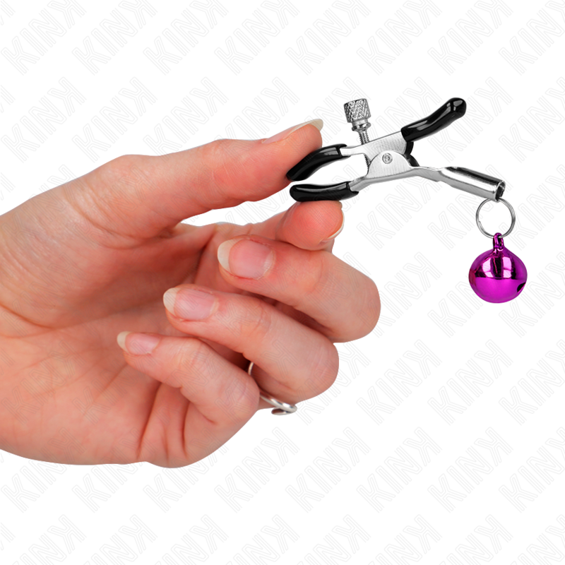 KINK - PINCE À METON SIMPLE CLOCHE VIOLET 6 CM KINK NIPPLE GRIP