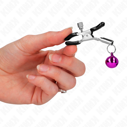 KINK - PINCE À METON SIMPLE CLOCHE VIOLET 6 CM KINK NIPPLE GRIP