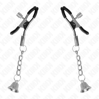 KINK - PINCES À TÉLÉTON PENDENTIF CLOCHE ARGENT 6 CM KINK NIPPLE GRIP
