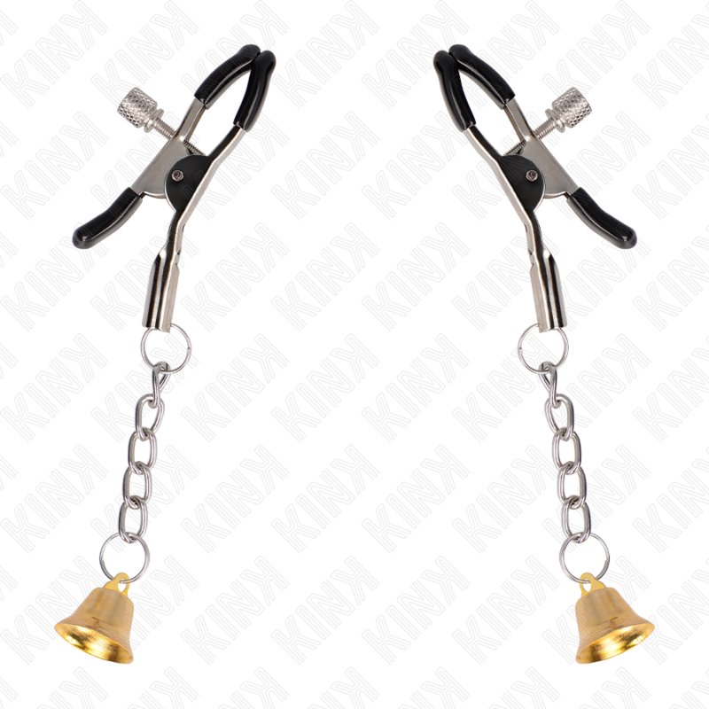 KINK - PINCES À TÉLÉMON PENDENTIF CLOCHE OR 6 CM KINK NIPPLE GRIP