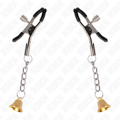 KINK - PINCES À TÉLÉMON PENDENTIF CLOCHE OR 6 CM KINK NIPPLE GRIP