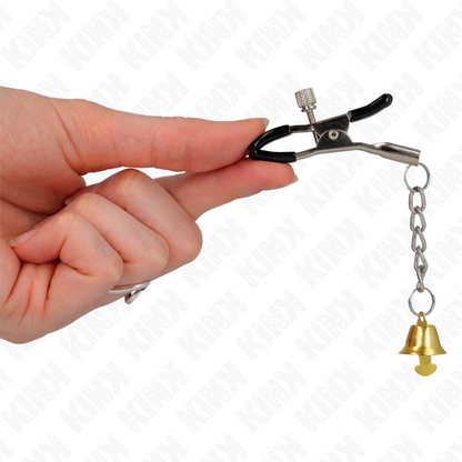 KINK - PINCES À TÉLÉMON PENDENTIF CLOCHE OR 6 CM KINK NIPPLE GRIP