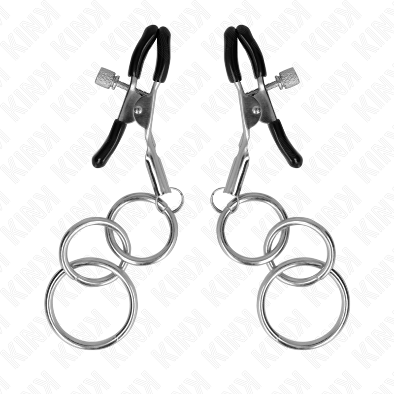 KINK - PINCE À METON 3 JOINTS TORIQUES 6 CM KINK NIPPLE GRIP