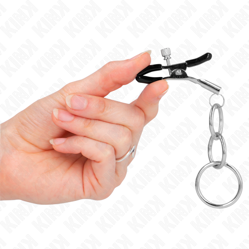 KINK - PINCE À METON 3 JOINTS TORIQUES 6 CM KINK NIPPLE GRIP