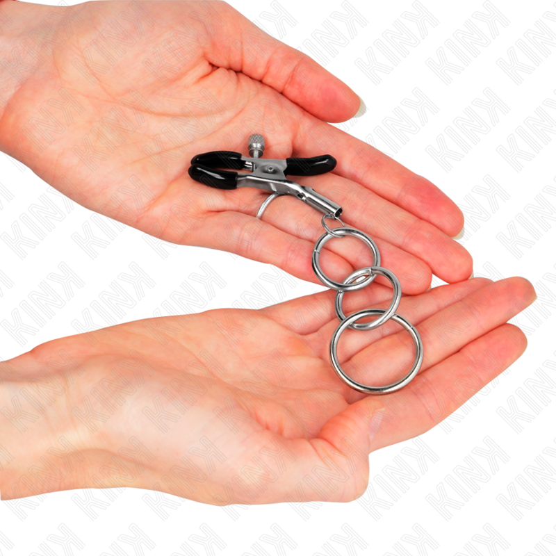 KINK - PINCE À METON 3 JOINTS TORIQUES 6 CM KINK NIPPLE GRIP