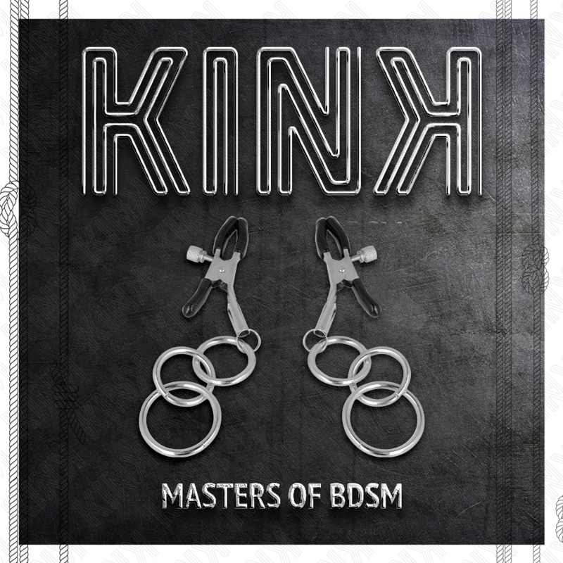 KINK - PINCE À METON 3 JOINTS TORIQUES 6 CM KINK NIPPLE GRIP