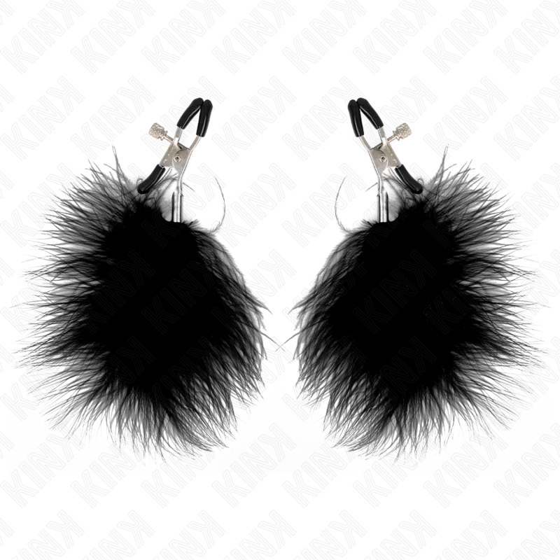 KINK - PINCE À METON PLUME NOIR 7 CM KINK NIPPLE GRIP