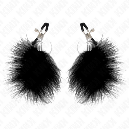 KINK - PINCE À METON PLUME NOIR 7 CM KINK NIPPLE GRIP