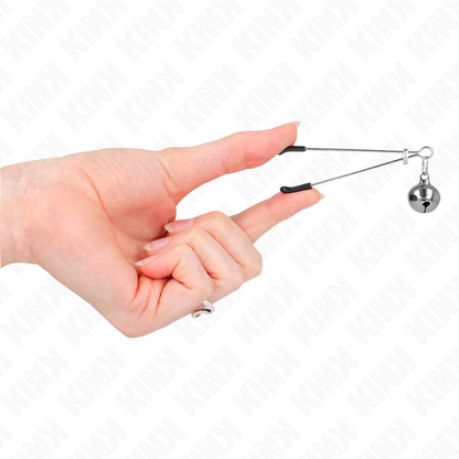 KINK - PINCES À TÉLÉPHONE MINCE CLOCHE ARGENT 7 CM KINK NIPPLE GRIP