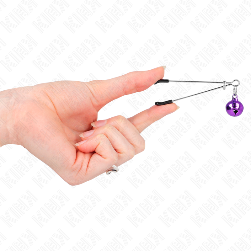 KINK - PINCES À TÉLÉPHONE MINCE CLOCHE VIOLET 7 CM KINK NIPPLE GRIP