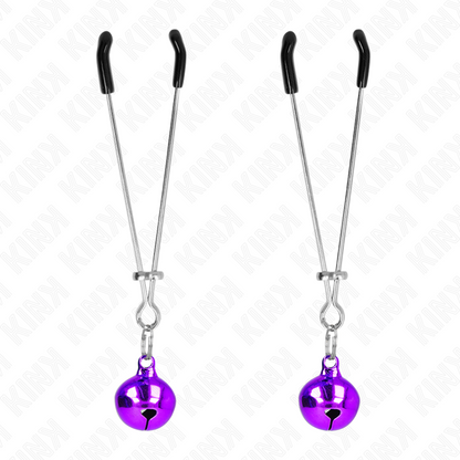 KINK - PINCES À TÉLÉPHONE MINCE CLOCHE VIOLET 7 CM KINK NIPPLE GRIP