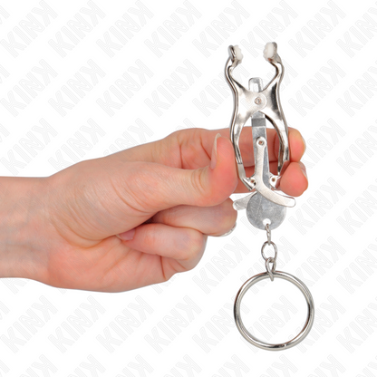 KINK - PINCES À TÉLÉPHONES TRÈFLE JAPONAIS O-RING ARGENT KINK NIPPLE GRIP