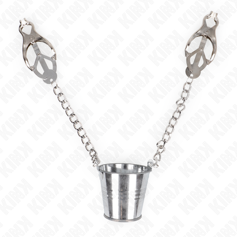 KINK - PINCES À METELIER AVEC SEAU ARGENT KINK NIPPLE GRIP