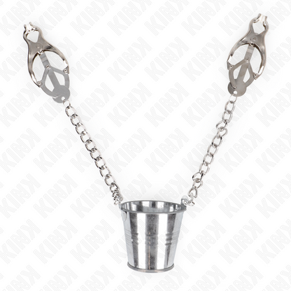 KINK - PINCES À METELIER AVEC SEAU ARGENT KINK NIPPLE GRIP