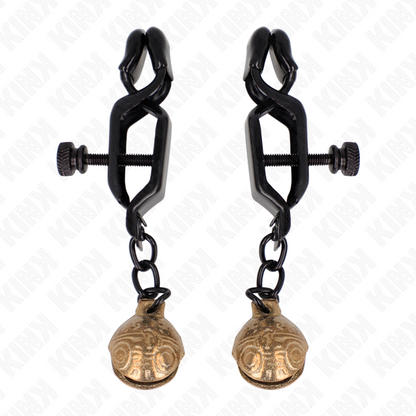KINK - PINCES À METELONS STYLE CLOCHE NOIR 7 CM KINK NIPPLE GRIP