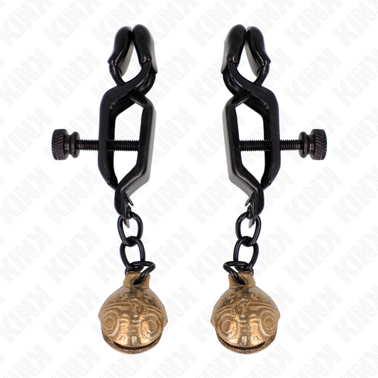 KINK - PINCES À METELONS STYLE CLOCHE NOIR 7 CM KINK NIPPLE GRIP
