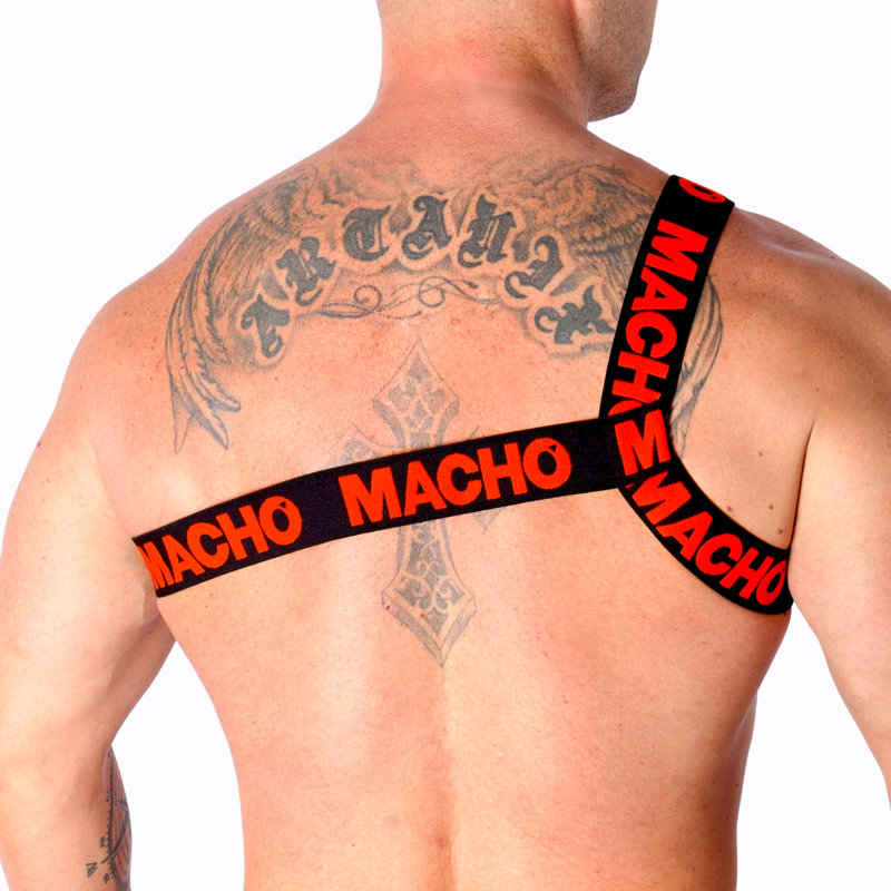 MACHO - HARNAIS ROMAIN ROUGE S/M MACHO UNDERWEAR