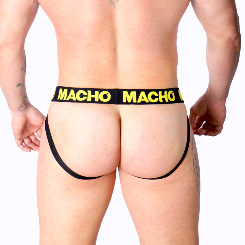MACHO - MX25A JOCK LYCRA JAUNE S MACHO UNDERWEAR