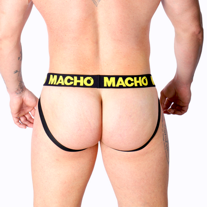 MACHO - MX25A JOCK LYCRA JAUNE S MACHO UNDERWEAR