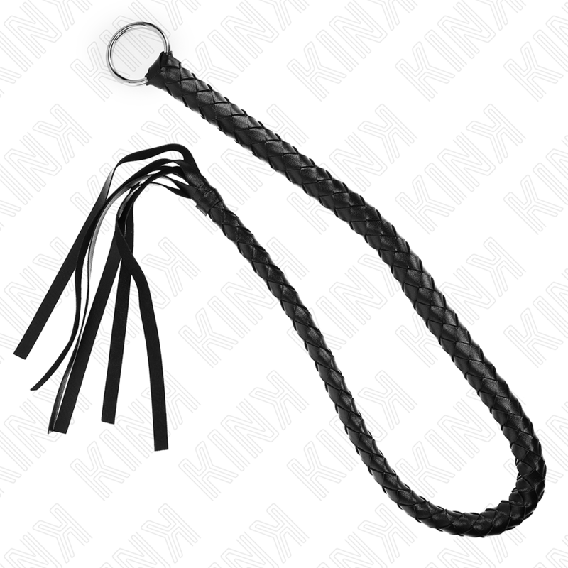 KINK - FOUET SERPENT AVEC ANNEAU À MAIN NOIR 65 CM KINK IMPACT & TOUCH