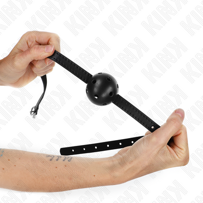 KINK - BALLE RESPIRANTE SIMPLICITY NOIRE 4,5 CM BAG 62 x 1,5 CM KINK COLLAR & GAG