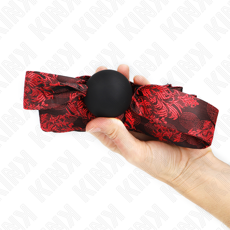 KINK - BOULE EN SILICONE SCANDALE 4,5 CM GAG MODÈLE 2 146 x 4 CM KINK COLLAR & GAG