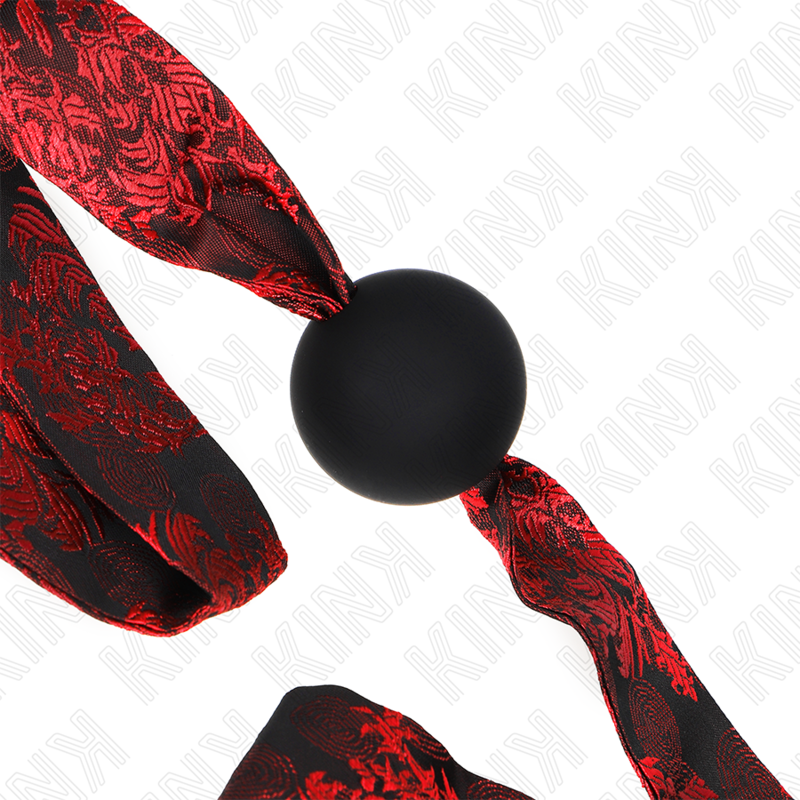 KINK - BOULE EN SILICONE SCANDALE 4,5 CM GAG MODÈLE 2 146 x 4 CM KINK COLLAR & GAG