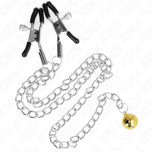 KINK - PINCES À METELIER CHAÎNE AVEC CLOCHE 30 CM KINK NIPPLE GRIP