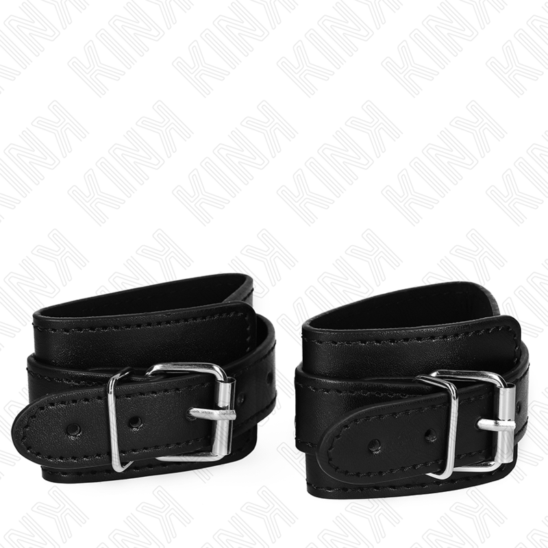 KINK - APPAREILS-POIGNETS VERROUILLABLES DUNGEON NOIR AJUSTABLES 21-28 CM X 5,5 CM KINK WRIST RESTRAINT