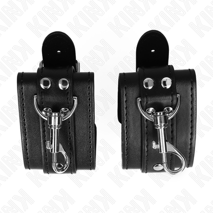 KINK - APPAREILS-POIGNETS VERROUILLABLES DUNGEON NOIR AJUSTABLES 21-28 CM X 5,5 CM KINK WRIST RESTRAINT
