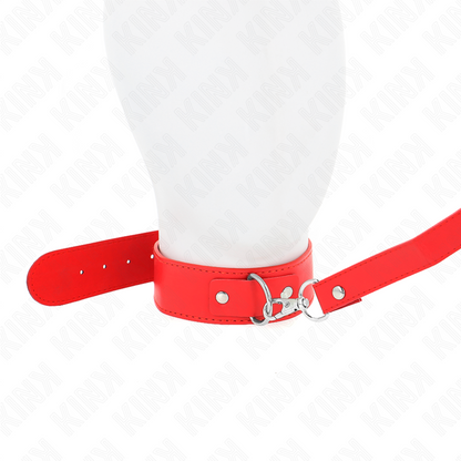KINK - COLLIER AVEC CEINTURE 116 CM BRACELET ROJO AJUSTABLE 32-50 CM X 8 CM KINK COLLAR & GAG