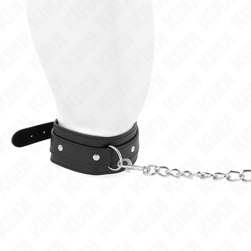 KINK - COLLIER AVEC LAISSE 65 CM 1 ANNEAU RÉGLABLE 38-49 CM X 5 CM KINK COLLAR & GAG