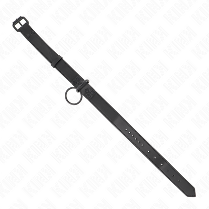 KINK - COLLIER AVEC LAISSE FONCÉE 65 CM AJUSTABLE 37-54 CM X 3 CM KINK COLLAR & GAG