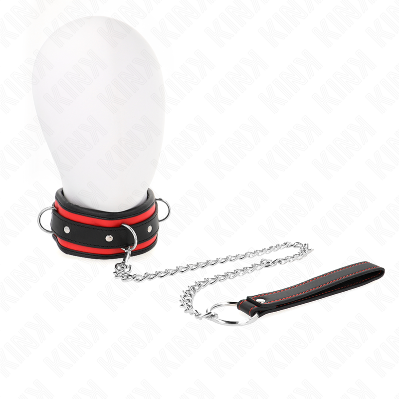 KINK - COLLIER LOURD AVEC CEINTURE 65 CM MODÈLE 2 RÉGLABLE 36,5-50 CM KINK COLLAR & GAG
