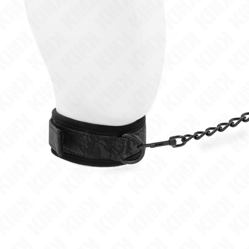 KINK - COLLIER MODÈLE BASIC AVEC LAISSE 77 CM MODÈLE 5 AJUSTABLE 34-54 CM X 5 CM KINK COLLAR & GAG