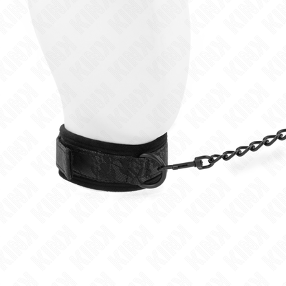 KINK - COLLIER MODÈLE BASIC AVEC LAISSE 77 CM MODÈLE 5 AJUSTABLE 34-54 CM X 5 CM KINK COLLAR & GAG